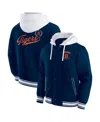 Fanatics Men's Navy Detroit Tigers Full-snap Hooded Jacket In Navy