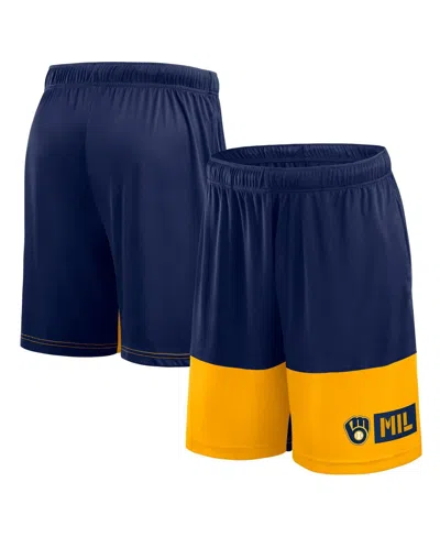 Fanatics Men's Navy Milwaukee Brewers Best Of The Best Shorts In Blue