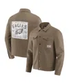 Fanatics Men'stan Philadelphia Eagles Trucker Full-button Jacket In Brown