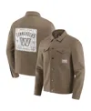 Fanatics Men'stan Washington Commanders Trucker Full-button Jacket In Brown