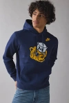 Fanatics Michigan Wolverines Team Logo Graphic Nike Legacy Club Fleece Hoodie Sweatshirt In Navy, Men's At Ur In Blue