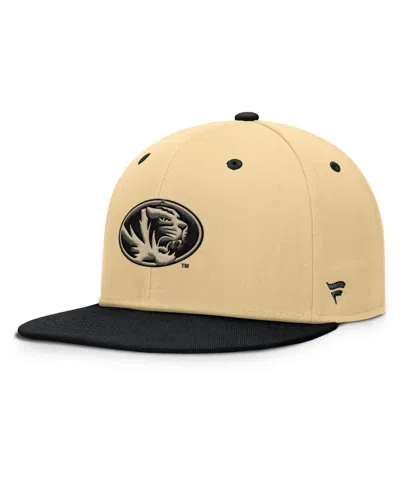 Fanatics Missouri Tigers Balance Fitted Hat In Khaki,black