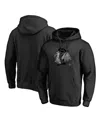 Fanatics Mto Label Men's Black Chicago Blackhawks Core Smoke Pullover Hoodie In Black