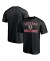Fanatics Mto Label Men's Black Chicago Blackhawks Special Edition Victory Arch T-shirt In Brown
