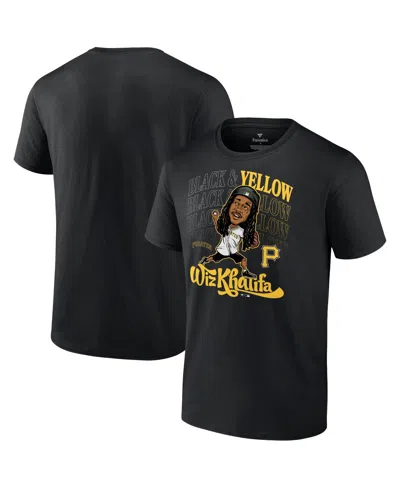 Fanatics Mto Label Men's Black Pittsburgh Pirates X Wiz Khalifa T-shirt