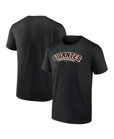 Fanatics Mto Label Men's Black San Francisco Giants Spanish Logo T-shirt