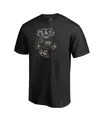 Fanatics Mto Label Men's Black Wisconsin Badgers Cloak T-shirt In Black