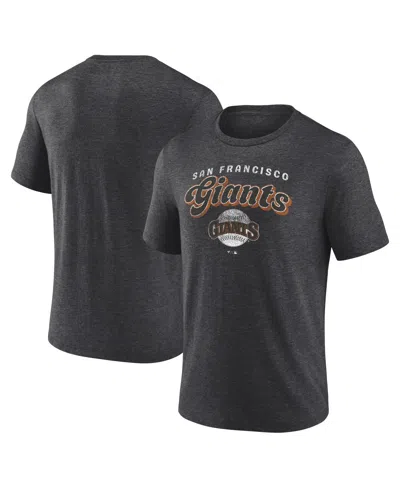 Fanatics Mto Label Men's Charcoal San Francisco Giants Wonderment Tri-blend T-shirt In Gray