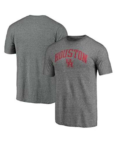 Fanatics Mto Label Men's Heather Gray Houston Cougars Arched City Tri-blend T-shirt
