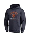 Fanatics Mto Label Men's Navy Chicago Bears Futbol Americano Pullover Hoodie In Blue