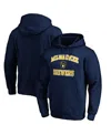 Shop Fanatics Mto Label Men's Navy Milwaukee Brewers Heart Soul Pullover Hoodie