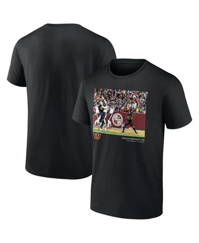 Fanatics Mto Label Men's Noah Brown Black Washington Commanders Nfl Flash Features Week 8 T-shirt