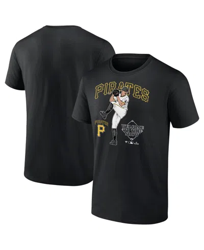 Fanatics Mto Label Men's Paul Skenes Black Pittsburgh Pirates Welcome To The Show T-shirt