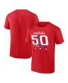 Fanatics Mto Label Men's Red Washington Capitals 50th Anniversary T-shirt