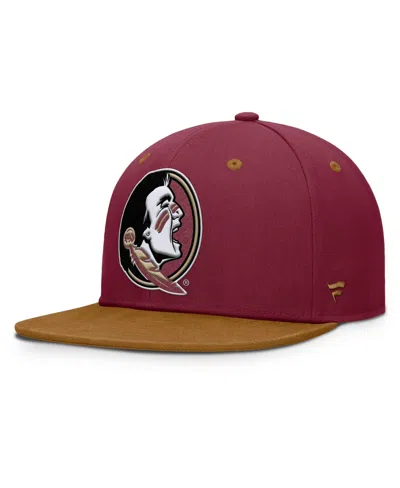 Fanatics Nebraska Huskers Nobo Fitted High-crown Baseball Cap In Garnet,brown