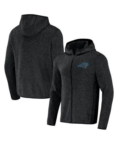 Fanatics Nfl X Darius Rucker Collection By  Men's Black Carolina Panthers Fleece Pullover Hoodie In Heather Charcoal