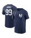 Fanatics Nike Men's Aaron Judge Navy New York Yankees Fuse Name Number T-shirt In Mdngtnavy