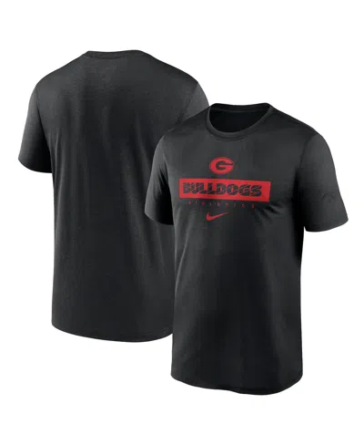 Fanatics Nike Men's Black Georgia Bulldogs 2024 Sideline Legend Performance T-shirt