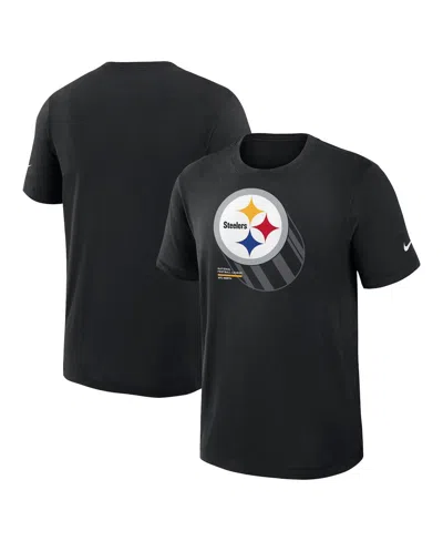 Fanatics Nike Men's Black Pittsburgh Steelers Left End Run Slub Performance T-shirt