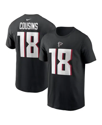 Fanatics Nike Men's Kirk Cousins Black Atlanta Falcons Player Name Number T-shirt