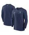 Fanatics Nike Men's Navy Seattle Mariners Authentic Collection Game Time Performance Quarter-zip Top In Navy
