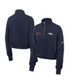 Fanatics Nike Women's Navy Denver Broncos Primetime Phoenix Half-zip Sweatshirt In Blue