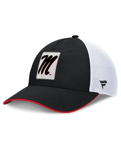 Fanatics Ole Miss Rebels Matter 5-panel Mesh Stretch Fit Hat In Black,white
