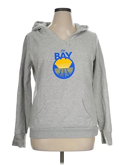 Pre-owned Fanatics Pullover Hoodie In Gray