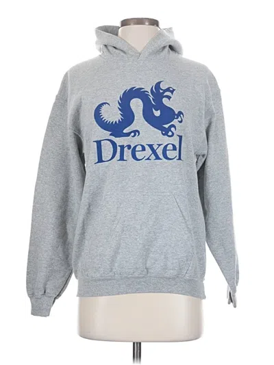 Pre-owned Fanatics Pullover Hoodie In Silver