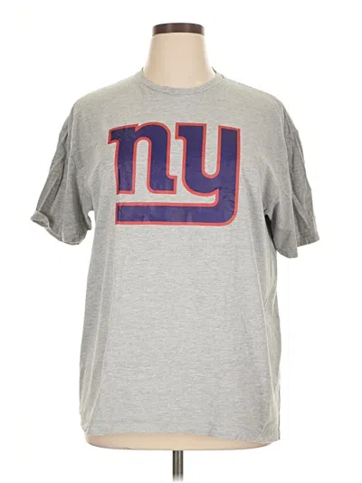 Pre-owned Fanatics Short Sleeve Top Gray Crew Neck Tops