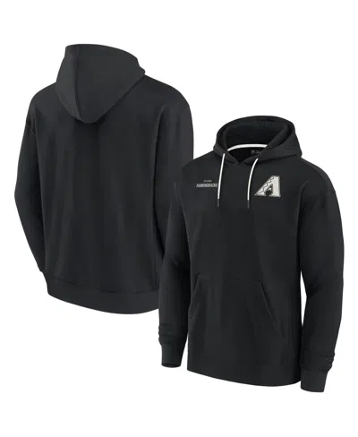 FANATICS SIGNATURE MEN'S AND WOMEN'S FANATICS SIGNATURE BLACK ARIZONA DIAMONDBACKS SUPER SOFT FLEECE PULLOVER HOODIE