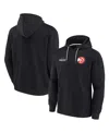 Fanatics Signature Unisex  Black Atlanta Hawks Super Soft Fleece Pullover Hoodie In Black
