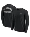 Fanatics Signature Men's And Women's  Black Carolina Panthers Super Soft Long Sleeve T-shirt In Black