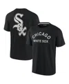 Fanatics Signature Men's And Women's  Black Chicago White Sox Super Soft Short Sleeve T-shirt In Black