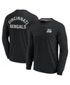 Fanatics Signature Men's And Women's  Black Cincinnati Bengals Super Soft Long Sleeve T-shirt In Black