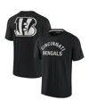 Fanatics Signature Men's And Women's  Black Cincinnati Bengals Super Soft Short Sleeve T-shirt In Black