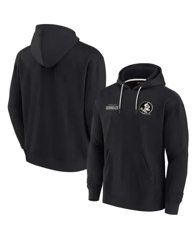 FANATICS SIGNATURE MEN'S AND WOMEN'S FANATICS SIGNATURE BLACK FLORIDA STATE SEMINOLES SUPER SOFT FLEECE PULLOVER HOODIE