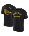 Fanatics Signature Unisex  Black Golden State Warriors Super Soft T-shirt In Black