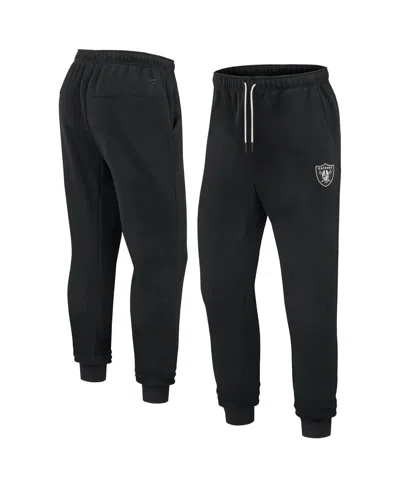 Fanatics Signature Men's And Women's  Black Las Vegas Raiders Super Soft Fleece Jogger