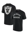 Fanatics Signature Men's And Women's  Black Las Vegas Raiders Super Soft Short Sleeve T-shirt In Black