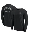 Fanatics Signature Men's And Women's  Black New York Jets Super Soft Long Sleeve T-shirt In Black