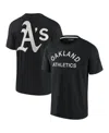 Fanatics Signature Men's And Women's  Black Oakland Athletics Super Soft Short Sleeve T-shirt In Black