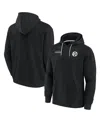 Fanatics Signature Men's And Women's  Black Pittsburgh Steelers Super Soft Fleece Pullover Hoodie In Black