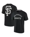 Fanatics Signature Men's And Women's  Black San Francisco Giants Super Soft Short Sleeve T-shirt In Black