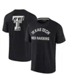 Fanatics Signature Men's And Women's  Black Texas Tech Red Raiders Super Soft Short Sleeve T-shirt In Black