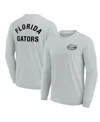 Fanatics Signature Men's And Women's  Gray Florida Gators Super Soft Long Sleeve T-shirt In Gray