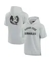 Fanatics Signature Men's And Women's  Gray Florida State Seminoles Super Soft Fleece Short Sleeve Pul In Gray