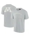 Fanatics Signature Men's And Women's  Gray Minnesota Golden Gophers Super Soft Short Sleeve T-shirt In Gray