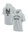 Fanatics Signature Unisex  Gray New York Mets Elements Super Soft Fleece Short Sleeve Pullover Hoodie In Gray