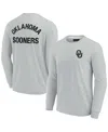 Fanatics Signature Unisex  Gray Oklahoma Sooners Super Soft Long Sleeve T-shirt In Gray